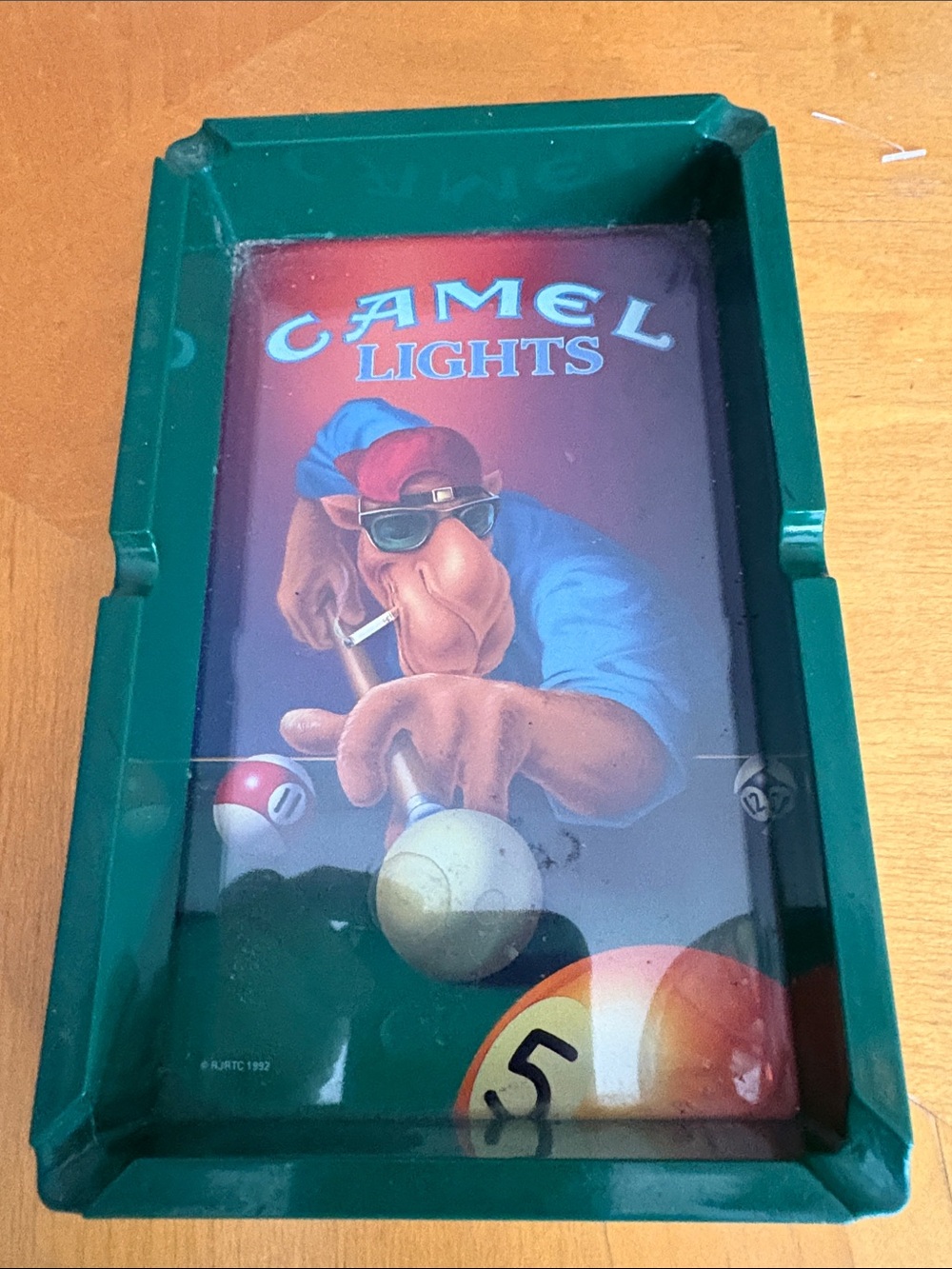 Camel Lights Green Resin Pool Tray - Branded Collectible